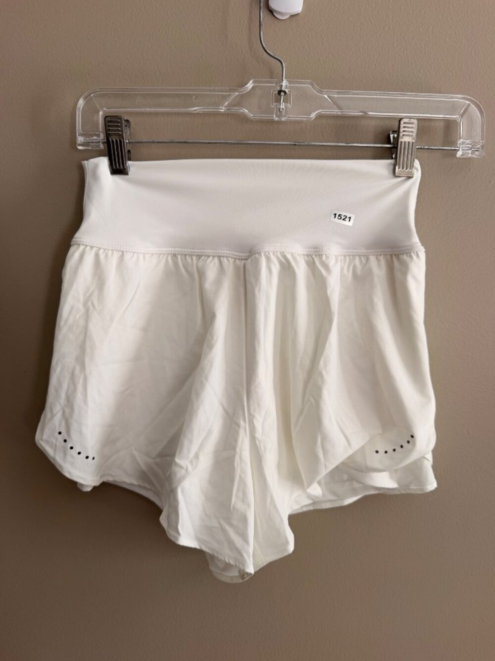 Halara XS Womens White Athletic Skort With Built-In Shorts XS